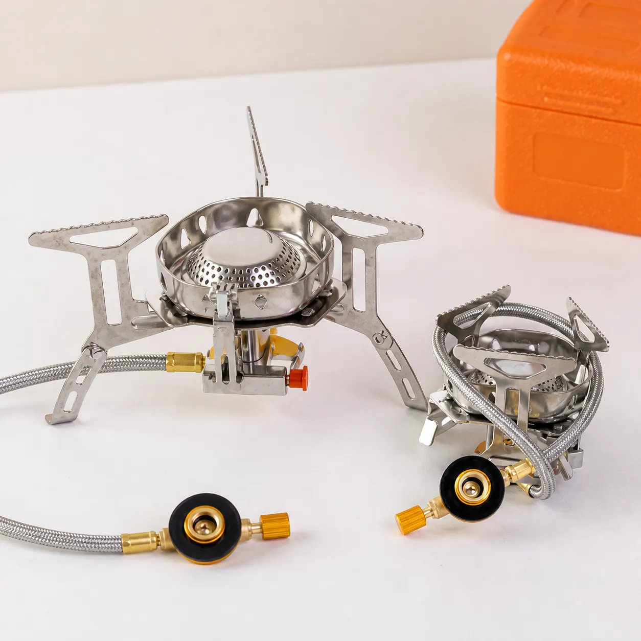 Camping Gas Stove in use